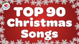 Top 90 Christmas Songs with Lyrics 🎅 Merry Christmas 2024 [upl. by Justicz939]