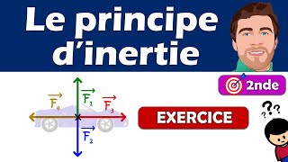 Principe dinertie  exercice dapplication 2nd  Physique chimie  Lycée [upl. by Neva]