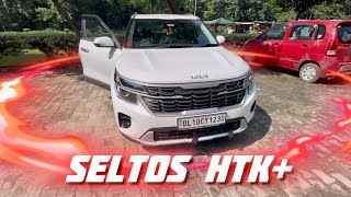 New Kia Seltos HTK Plus diesel automatic  full detailed Walkaround Review [upl. by Aicil]