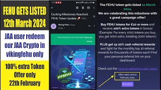 Vikingfehu 100 Token offer 22th February  listed in switchere12th march [upl. by Oneal493]