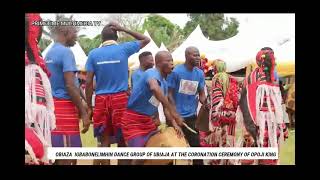 OBIAZA ACROBATIC DANCE GROUP OF UBIAJA DISPLAYS AT THE CORONATION OF THE KING OF OPOJI [upl. by Anelle446]