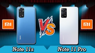 Xiaomi Redmi Note 11s vs Redmi Note 11 Pro [upl. by Humberto]