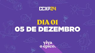 DIA 1  CCXP24 AO VIVO  Viva o épico [upl. by Nihahs]