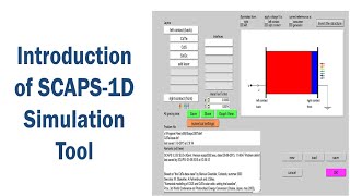 Introduction of SCAPS1D Simulation Tool ‖ SCAPS1D ‖ SOLAR CELL [upl. by Arraes]