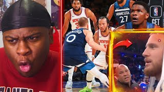 DONTE ON DEMON TIME 👿Minnesota Timberwolves vs New York Knicks REACTION JALEN BRUNSON GET YA POPS [upl. by Neroled]