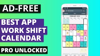 Best Free Work Shift Calendar App for Android [upl. by Neiluj]