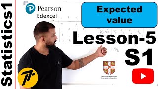 Lesson5  Expected value EX  Statistics1  WST01  IAL Pearson EdexcelCAIE [upl. by Dever650]