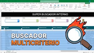 Como Hacer un BUSCADOR SÚPER RÁPIDO en Excel 🔎 Cuadro de Texto Multicriterio [upl. by Ahsimed31]