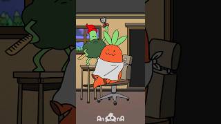 Woke Barber vs Carrot  Animation memes trending memes anime haircut barber comedy barbershop [upl. by Bornstein]