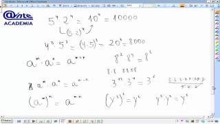 Operaciones con potencias Parentesis Matematicas 3 ESO AINTE [upl. by Luapnaej]