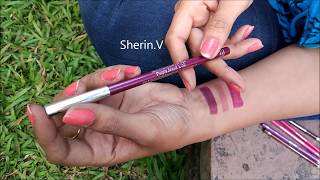 Miss Claire Glimmersticks Swatches  Affordable Lip liners [upl. by Akeenat403]