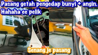 KURANGKAN BUNYI ANGIN PADA PERODUA MYVI G3  RACUN MURAH  MENJADI KE PASANG GETAH NI [upl. by Tallou488]