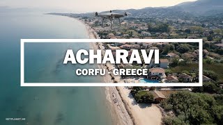 🎬 Acharavi  Corfu Greece ✈ Drone [upl. by Enalda71]