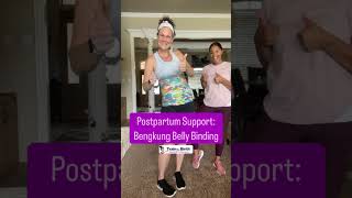 Childbirth Tips amp Pregnancy Training Postpartum Support Belly Binding [upl. by Annocahs]