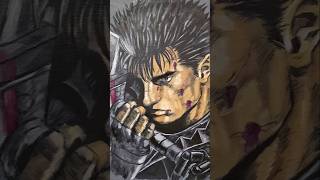 Berserk Guts portrait done in oil paint 🎨 oilpaint berserk [upl. by Dodge]