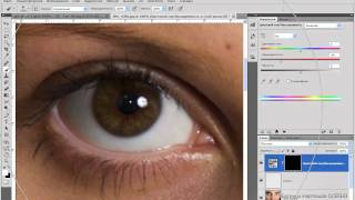 Обработка глазных яблок в Photoshop [upl. by Anastos]