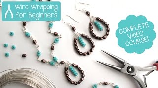 Jewelry Making Wire Wrapping for Beginners  Class Teaser  Promo [upl. by Nafis]