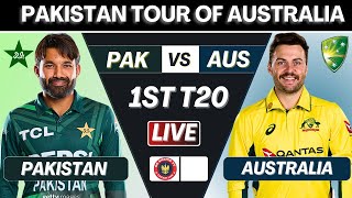 Live Pakistan vs Australia 1st Match Live  Live Cricket Match Today  PAK vs AUS TOSS UDPATES [upl. by Banky]