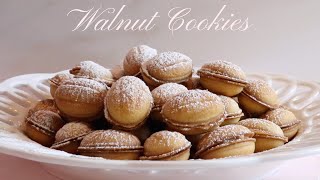 Walnut Cookie Recipe  How to make Walnut Cookies  Oreshki Recipe  орешки Perfect Holiday Cookie [upl. by Zaneta]