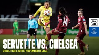 HIGHLIGHTS  Servette vs Chelsea  UEFA Womens Champions League 202122 [upl. by Aelyk505]