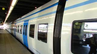 Stockholm  Pendeltåg trains at Stockholm Centralstation 2015 07 19 [upl. by Betta]