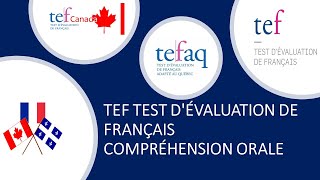 TEFAQTEFCanadaTEF Compréhension Orale Examen 2020 Full Listening exam Hard questions [upl. by Avan]