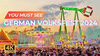 Walking Tour of One of the Biggest Volksfests in Bavaria 🇩🇪 MustSee 2024 in Aschaffenburg Germany [upl. by Shamus]