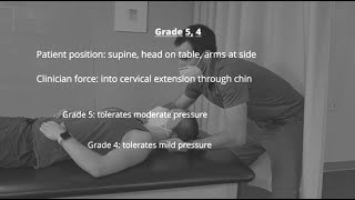 Manual Muscle Test for Cervical Extension [upl. by Airdnaz]