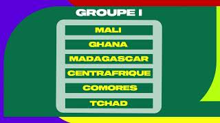 Éliminatoires Coupe du monde 2026  tous les groupes de la zone Afrique [upl. by Grindlay]