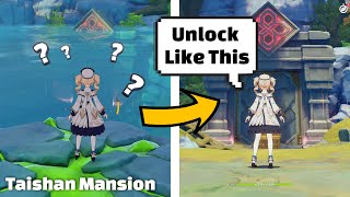 How to Unlock Taishan Mansion by Solving Puzzle for Domain Entrance in Genshin Impact [upl. by Daughtry]