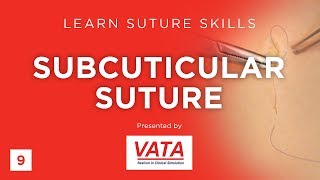 Subcuticular Suture  Learn Suture Techniques  VATA [upl. by Hak]