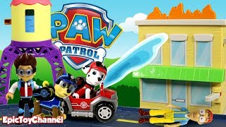 Paw Patrol Nickelodeon Mission Paw Sweetie Set Fire amp Paw Patrol Town Rescue Marshall Saved The Day [upl. by Zitvaa]