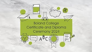 Boland College Certificate and Diploma Ceremony 2024 [upl. by Caryn192]