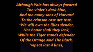 The Orange and the Black Princeton Band Lyrics Words best top popular favorite Sing Along Song [upl. by Anaitsirhc664]