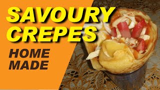 HOW TO MAKE SAVOURY CREPES [upl. by Fredek]