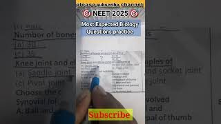 Neet 2025 Biology questions practice📚🎯 shorts shortsfeed neet motivation YouTubeshorts viral [upl. by Zetana]