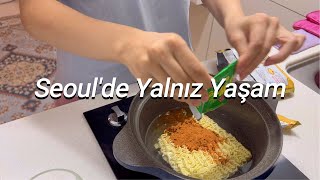 vlog Korede yalnız yaşamak  ramen  boş ev tur [upl. by Kaiser]