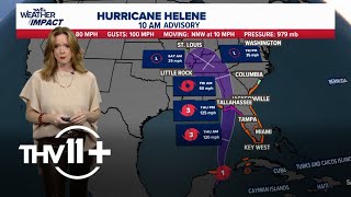 How Arkansas will be impacted by Hurricane Helene amp the Fujiwhara Effect  THV11 [upl. by Cleti]