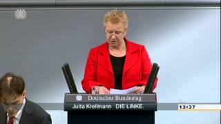 Jutta Krellmann DIE LINKE Mindestlohn statt Rettungsschirm für Banken [upl. by Geiger]