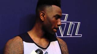 Rakeem Christmas interview  Utah Jazz workout [upl. by Cahilly]