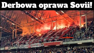 Derbowa oprawa Resovii Resovia Rzeszów vs Stal Rzeszów 29042023r [upl. by Aramad]