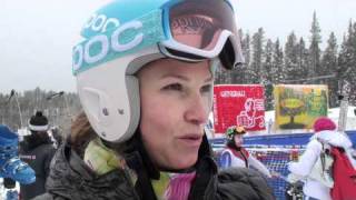 Julia Mancuso explains how she tried to teach Aksel Lund Svindal to SURF [upl. by Pillyhp]