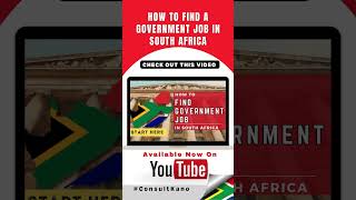 Tips To Find a Government Job in South Africa in 2024  Where can I look for a government job [upl. by Atikaj]