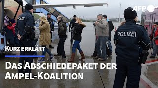 Kurz erklärt Das Abschiebepaket der AmpelKoalition  AFP [upl. by Weingartner]