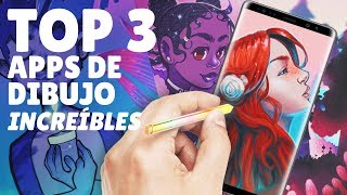 TOP 3 MEJORES APLICACIONES PARA DIBUJAR EN ANDROID  Happip [upl. by Baptist]