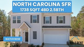 Build 2 Rent North Carolina SFR 1738 SQFT  4BD 25BTH  Build2Rentcom [upl. by Aynos200]