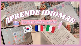 Cómo EMPEZAR UN IDIOMA POR TU CUENTA 📚📝 Self study KOREAN FRENCH etc 🔊📖  material GRATIS 💕 [upl. by Lemaj303]