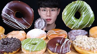 크리스피 도넛 디저트 먹방ASMR MUKBANG DONUTS amp DESSERT ドーナツ デザート bánh vòng โดนัท eating sounds [upl. by Oneida]