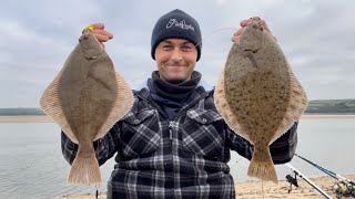 Shore Fishing UK  Flounder and Bass Fishing in an Estuary  The Fish Locker [upl. by Lenora143]