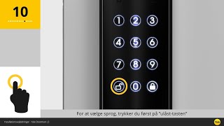 Installation af Yale Doorman L3 step 1014 Skal kun bruges hvis du skal bruge låsen uden app [upl. by Nylaj]